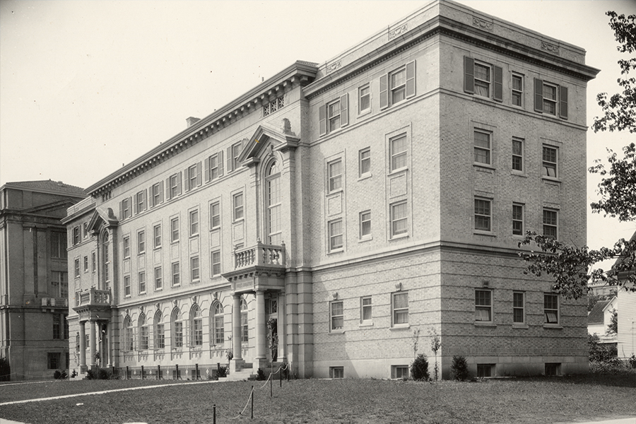The original nurses dormitory building at UW-Madison