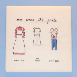 Running Forward: Embroidered art by Hanna Braaten