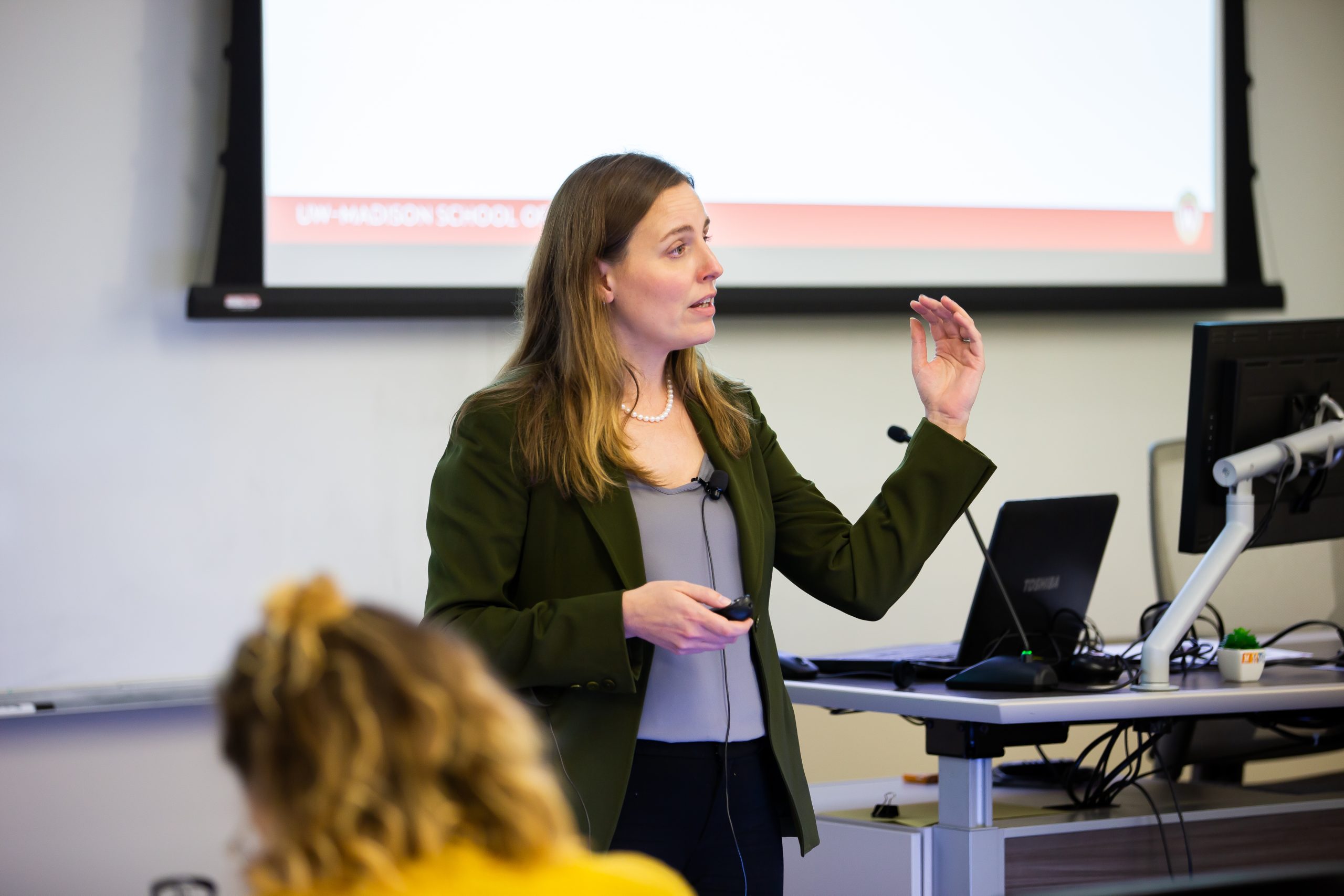 Dr. Megan Zuelsdorff gives a RED Talk.