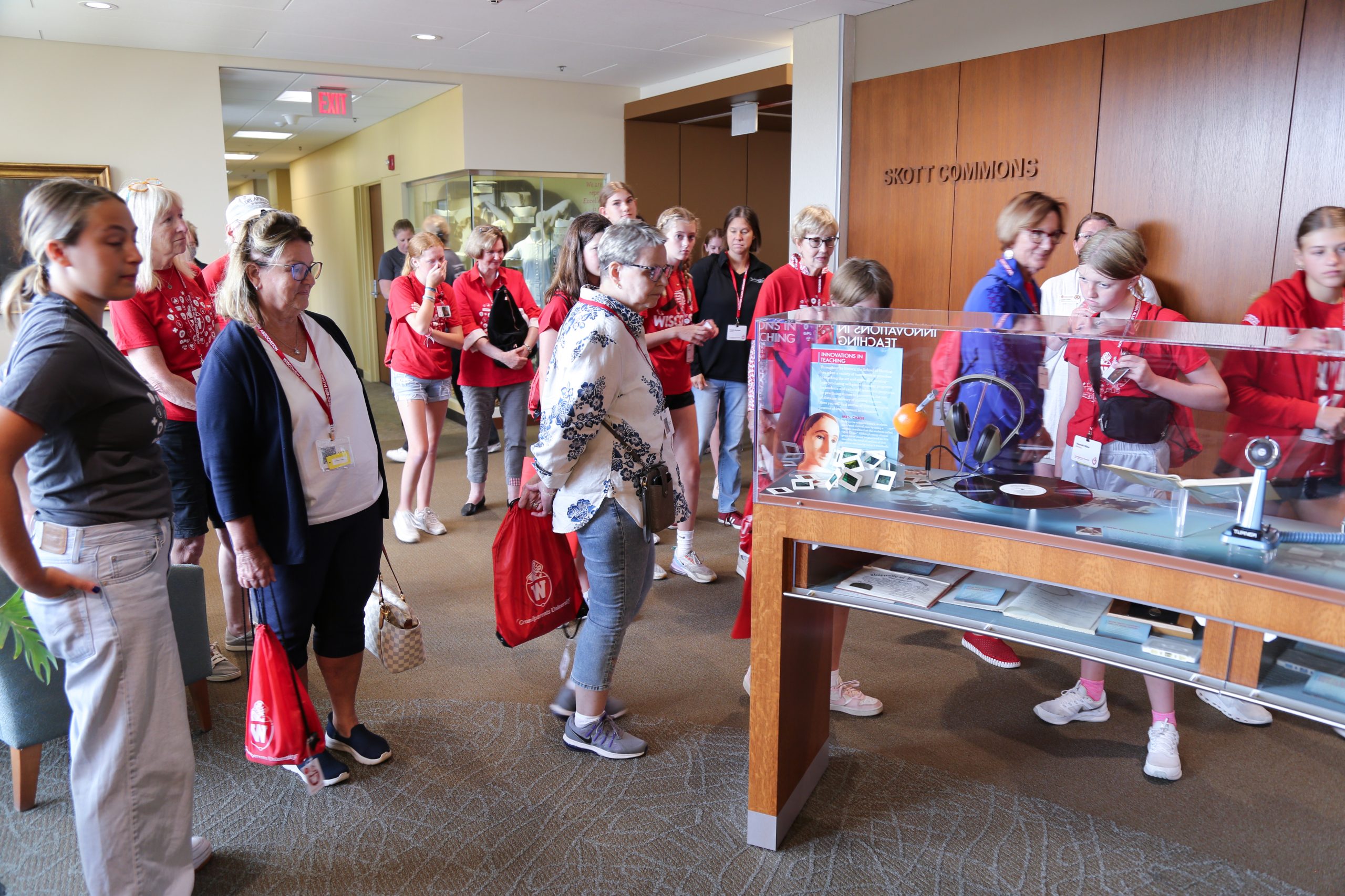 Participants got a dose of nursing history in the 5th floor nursing museum.