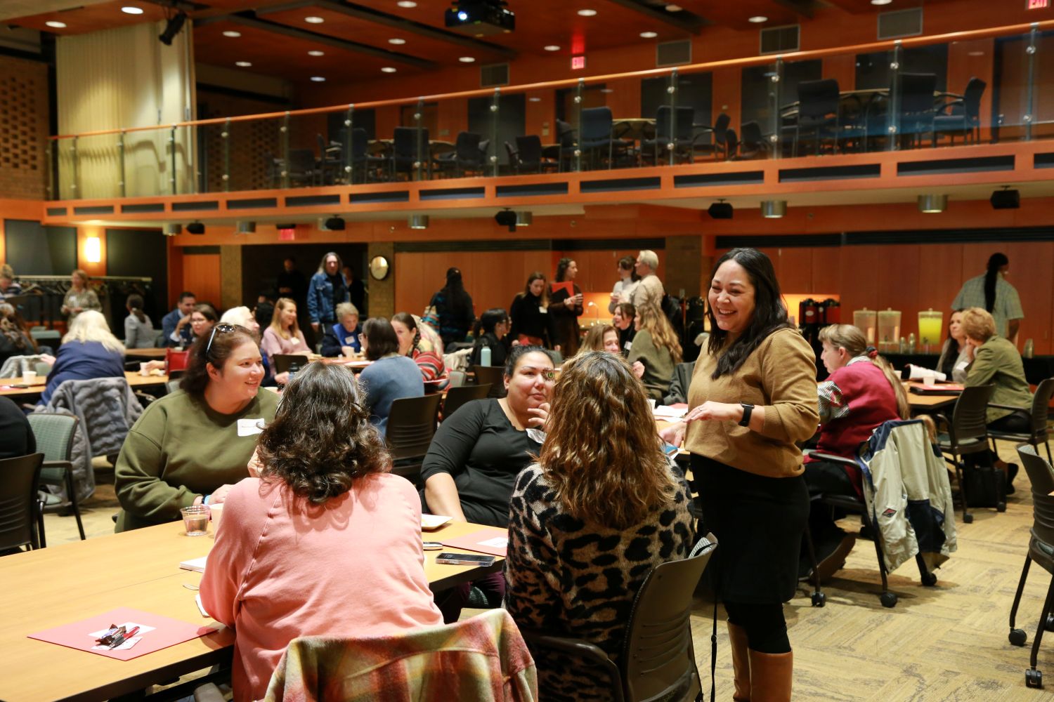 Participants socialize at the 2024 Native Nations Nurses summit.