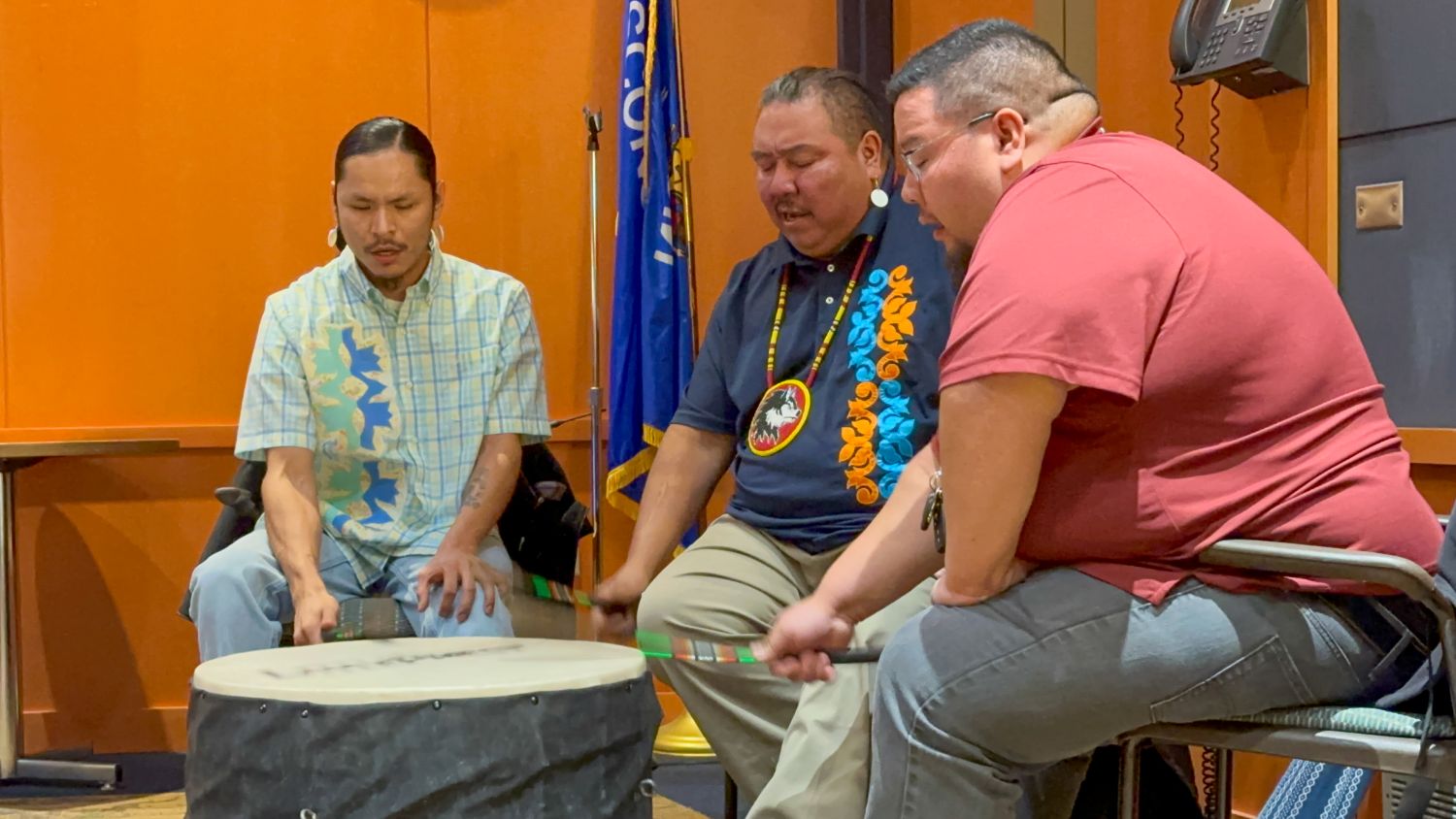 The Little Priest Singers (Ho-Chunk) opened the summit with a prayer and drum performance. 