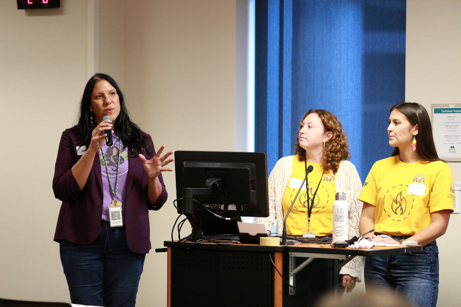 Jamie Kellicut, MSW, APSW, Lac Courte Oreilles Band of Lake Superior Chippewa presented “Bottom Up/Inside Out – Connecting Sensory, Movement, and Mental Health” breakout session. 