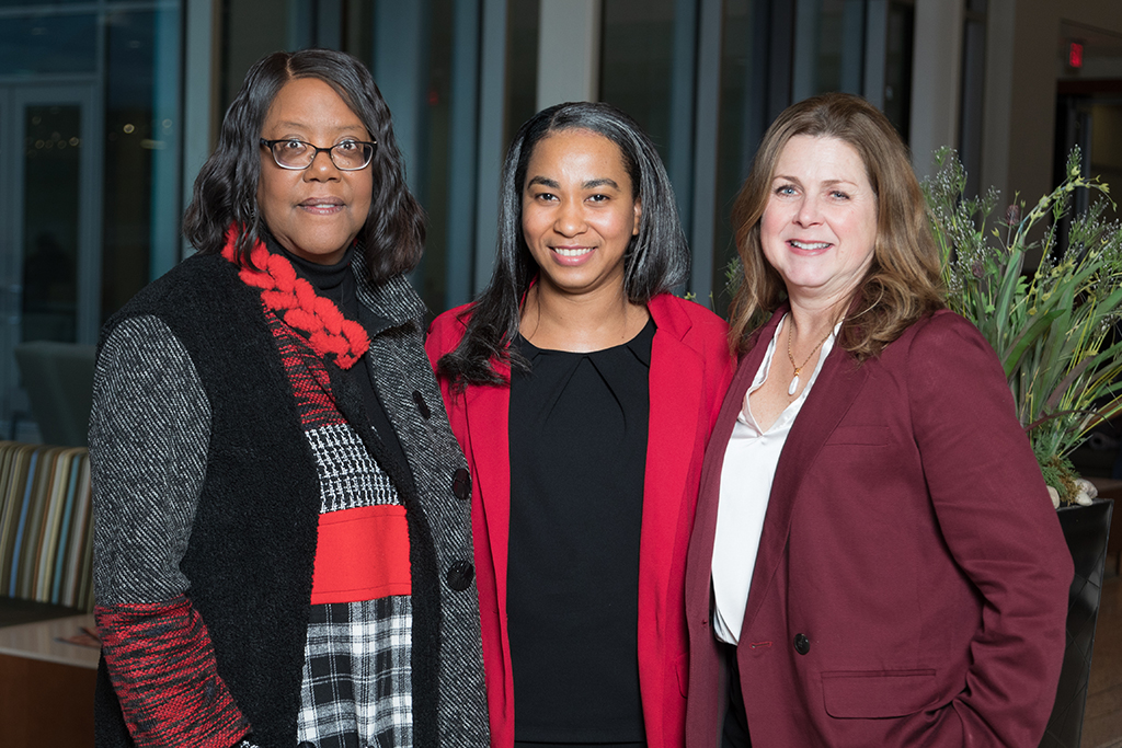 Linda D. Scott with participants at the Bunge Society event.