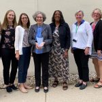 Dean Scott with Susan Zahner, Julianna Manske, and other colleagues.