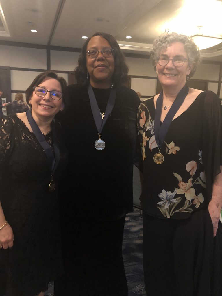 Sherry Greenberg, Linda D. Scott, and Susan Zahner at the National Academies of Practice fellowship induction ceremony.