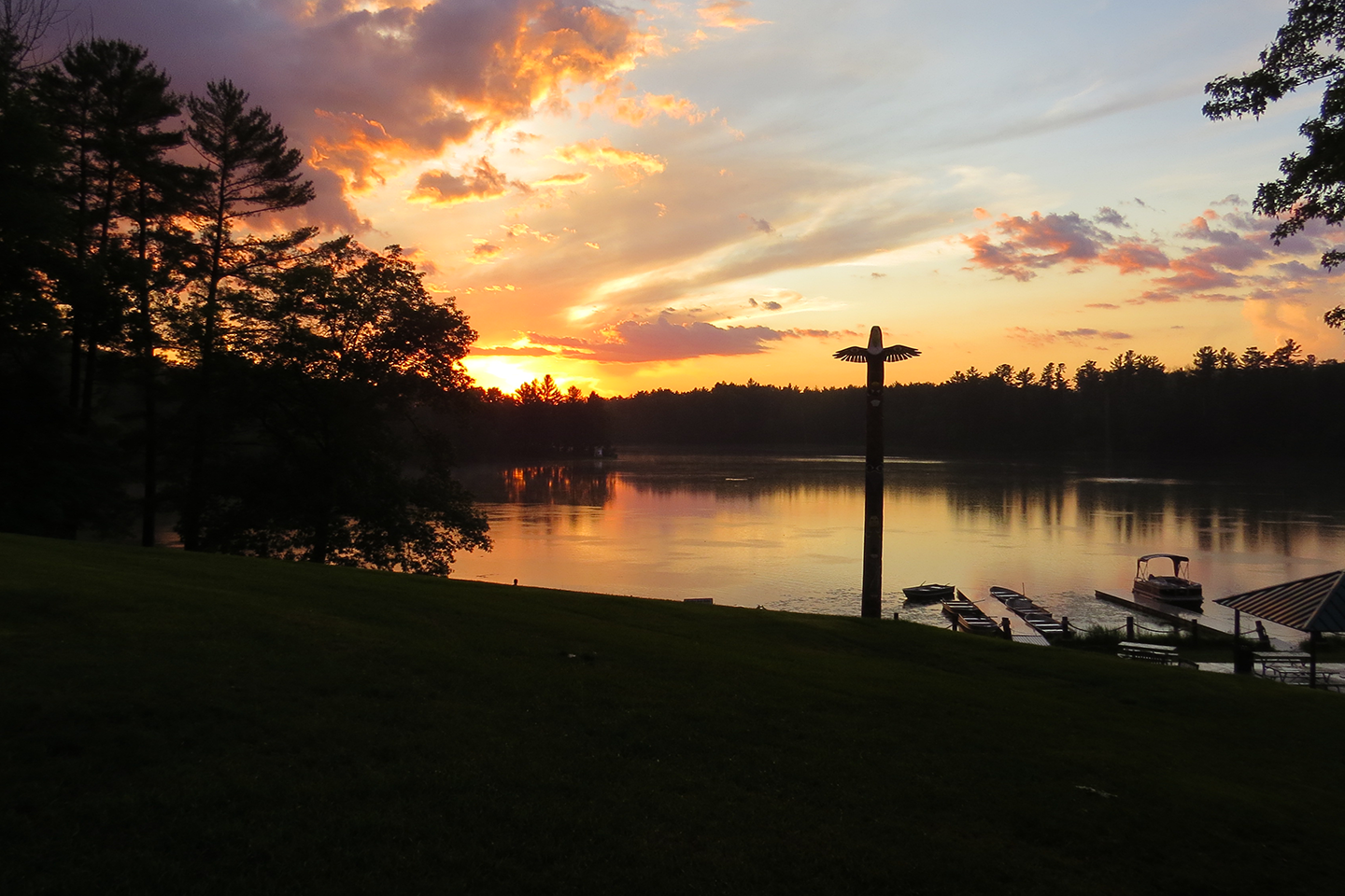 Sunset at Lions Camp
